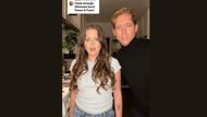 Dakota Brubaker and Ava Phillippe filming a TikTok clip (Screenshot via Tik Tok/avaephillippe)